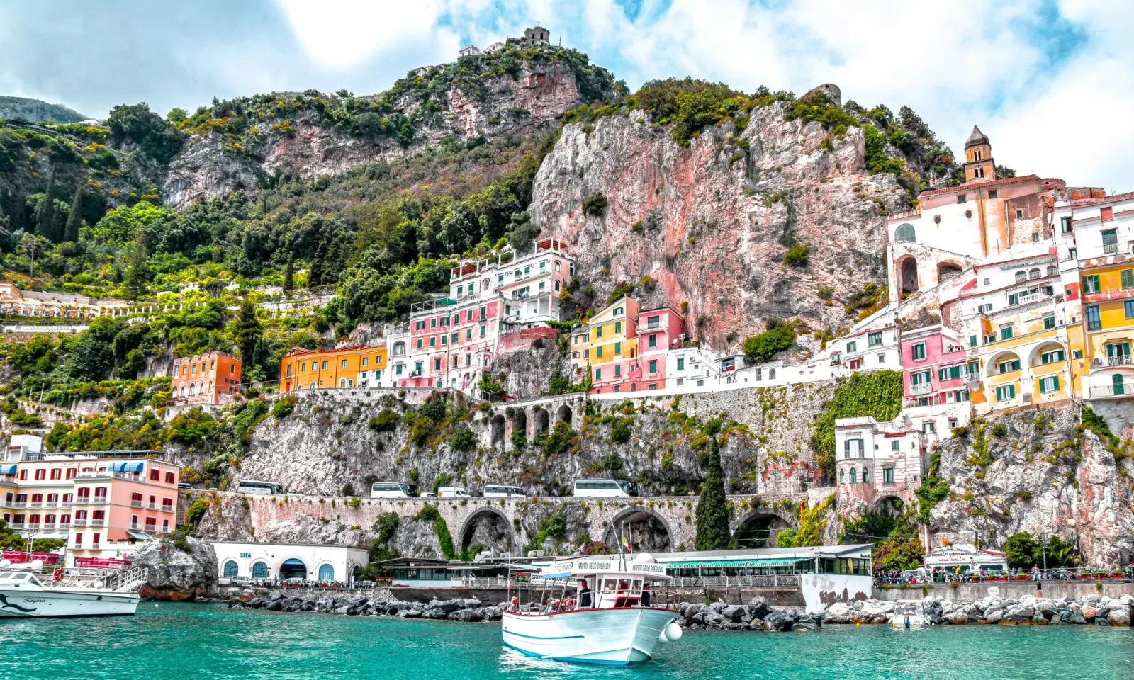 Hero image for private transfer service: Rome Fiumicino Airport to Amalfi Coast Private Transfer