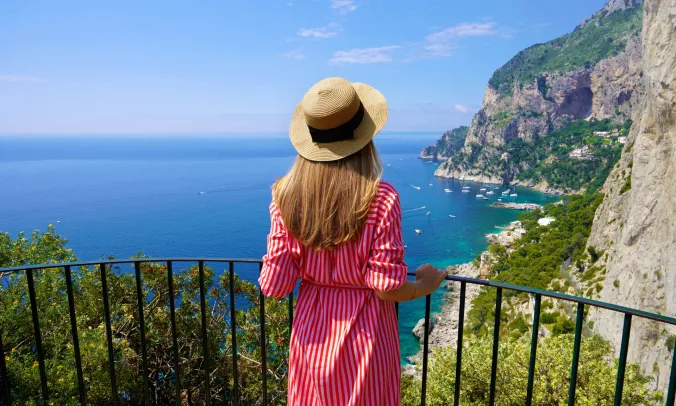 Private transfer service for route: Rome Fiumicino Airport to Positano Private Transfer