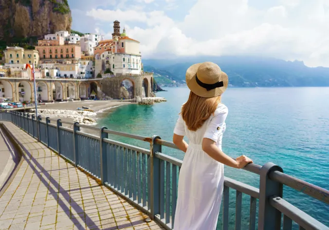 Private transfer service for route: Naples Airport to Amalfi Private Transfer